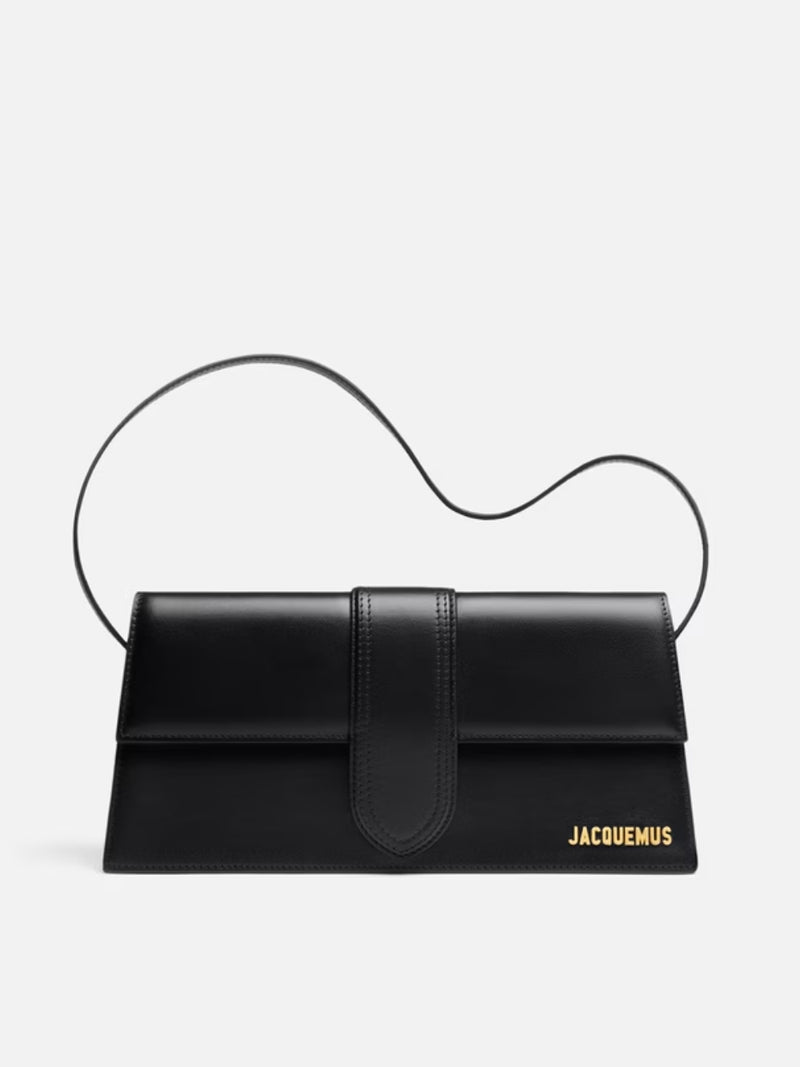 Jacquemus Black Leather Le Bambino Long Bag - Elegant & Functional