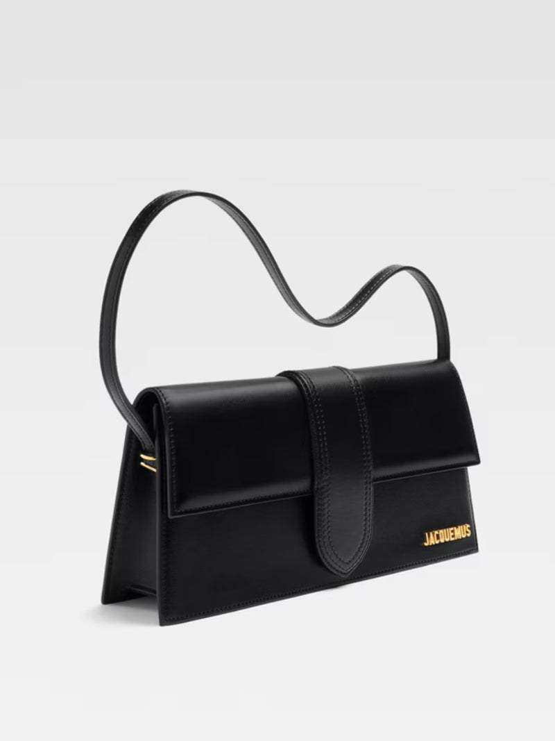 Jacquemus Black Leather Le Bambino Long Bag - Elegant & Functional