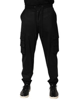 Pantalon de jogging cargo noir uni Dolce &amp; Gabbana pour homme