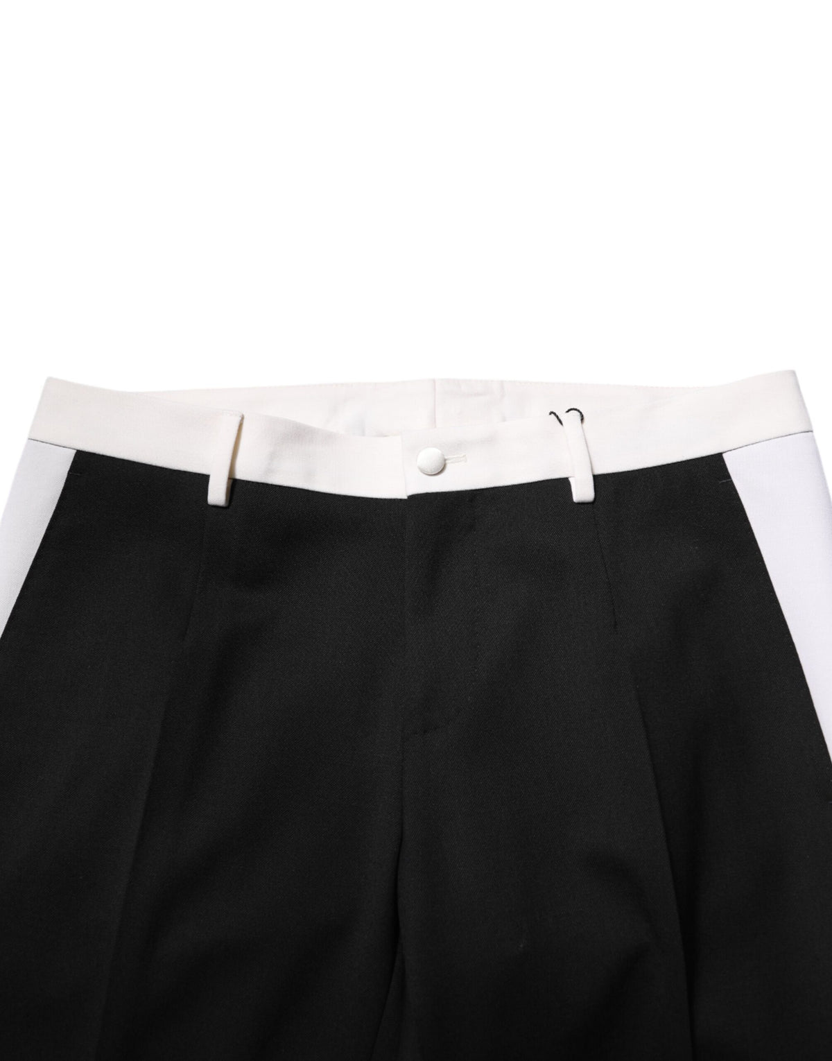 Pantalon en laine rayé noir et blanc pour homme de Dolce &amp; Gabbana