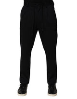 Pantalon homme Dolce &amp; Gabbana, slim, en viscose, rayures noires.