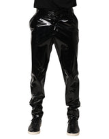 Pantalon homme en polyester noir taille mi-hauteur Dolce &amp; Gabbana