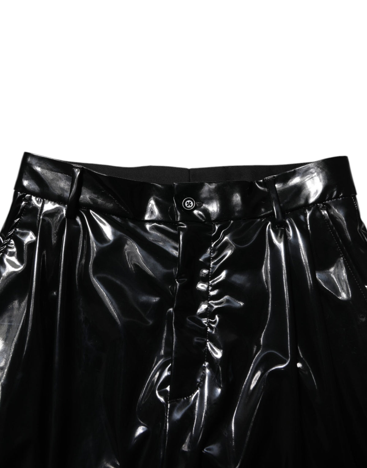 Pantalon homme en polyester noir taille mi-hauteur Dolce &amp; Gabbana