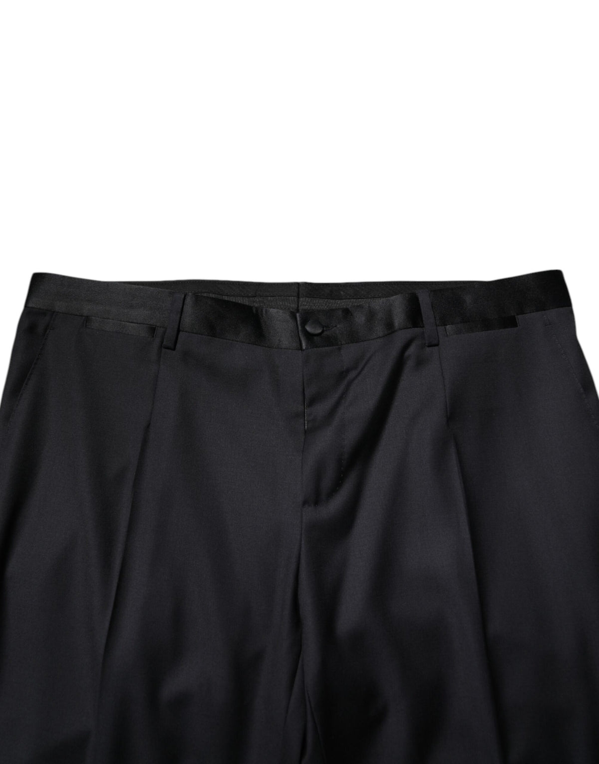 Pantalon de costume habillé noir en laine pour homme de Dolce &amp; Gabbana
