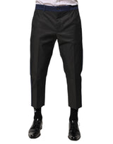 Pantalon chino court 3/4 en coton bleu gris de Dolce &amp; Gabbana