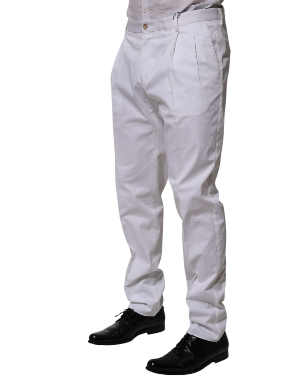 Jupe en coton blanc, pantalon tailleur slim et formel Dolce &amp; Gabbana