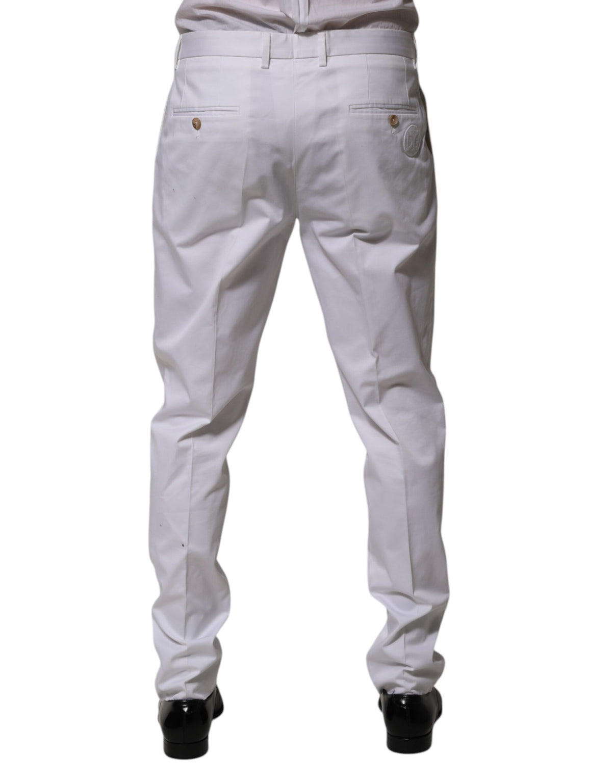 Jupe en coton blanc, pantalon tailleur slim et formel Dolce &amp; Gabbana