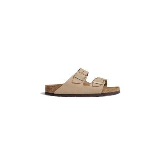 Sandale en cuir nubuck beige de Birkenstock