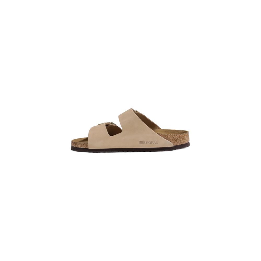 Sandale en cuir nubuck beige de Birkenstock