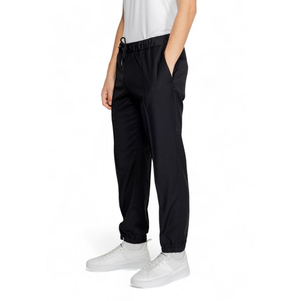 Pantalon en polyester noir Armani Exchange