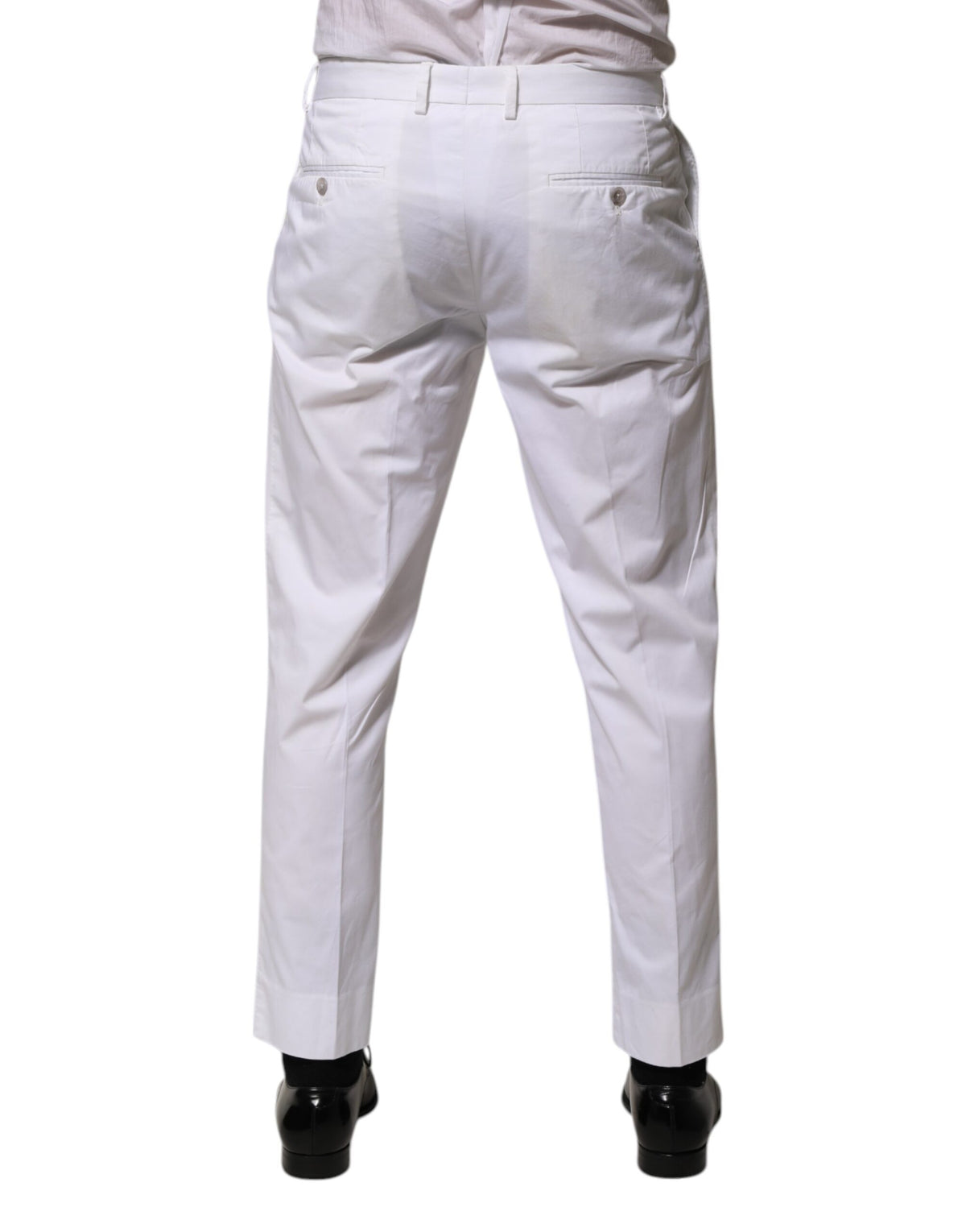 Jupe en coton blanc, pantalon tailleur slim et formel Dolce &amp; Gabbana