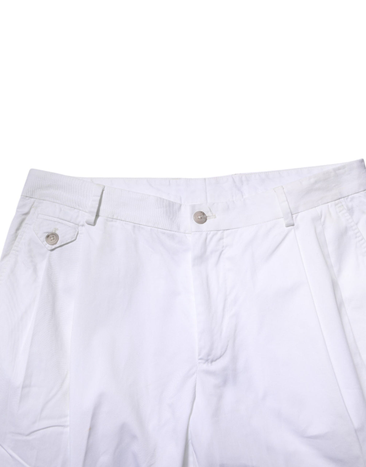 Jupe en coton blanc, pantalon tailleur slim et formel Dolce &amp; Gabbana