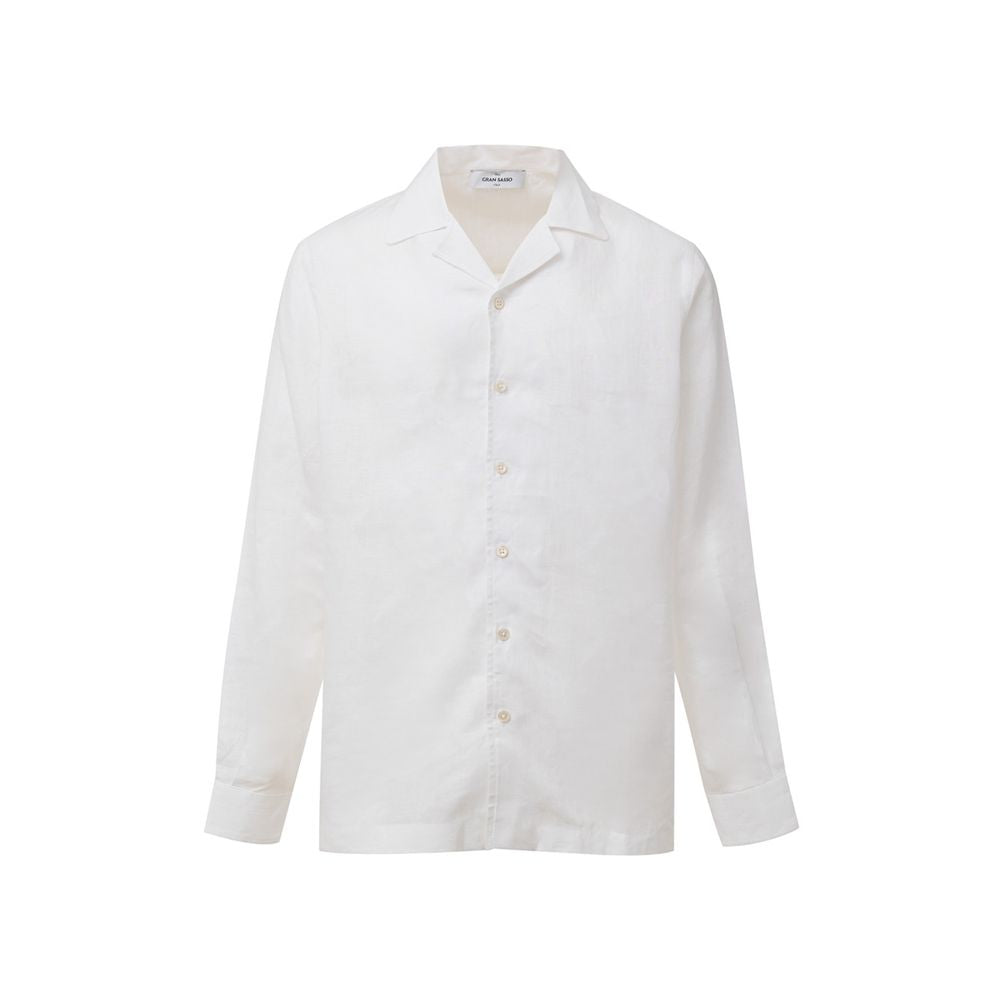 Chemise en Lin Blanche Gran Sasso