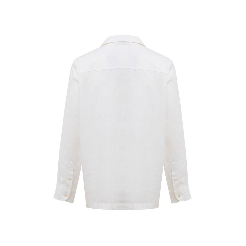 Chemise en Lin Blanche Gran Sasso