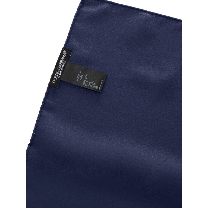 Dolce &amp; Gabbana Blauwe Zijden Pochet