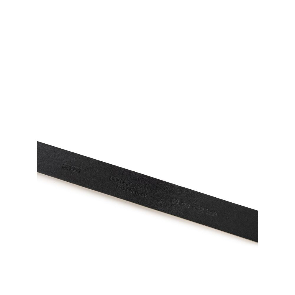 Dolce & Gabbana Gold Leather Belt