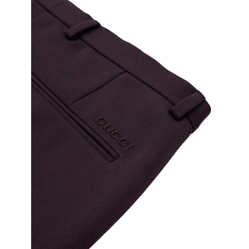 Gucci Bordeaux wollen jeans, denim