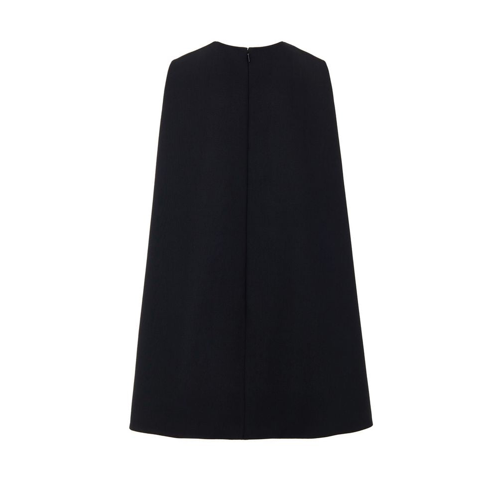 Gucci Black Wool Short Sleeveless Bell Dress