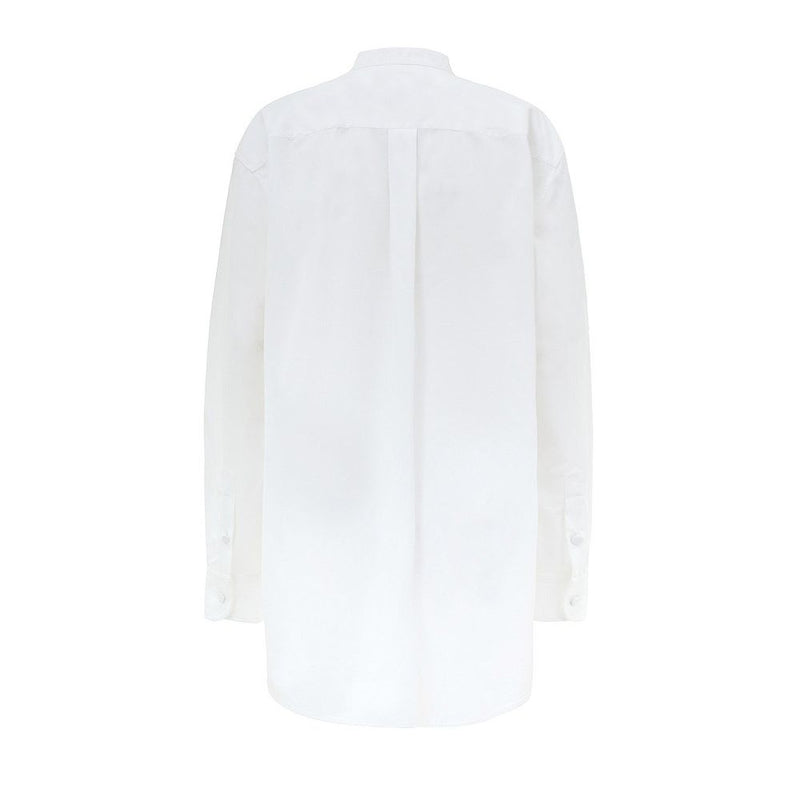 Gucci White Cotton Shirt with Crystal Decorations