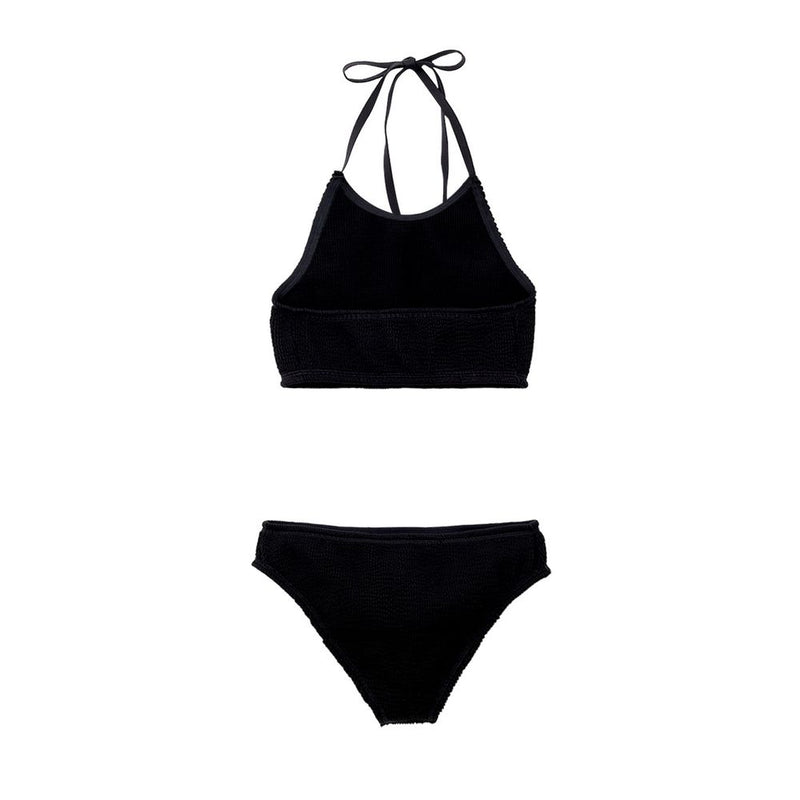 Bottega Veneta Black Polyamide Bikini - Mille Pieghe Collection