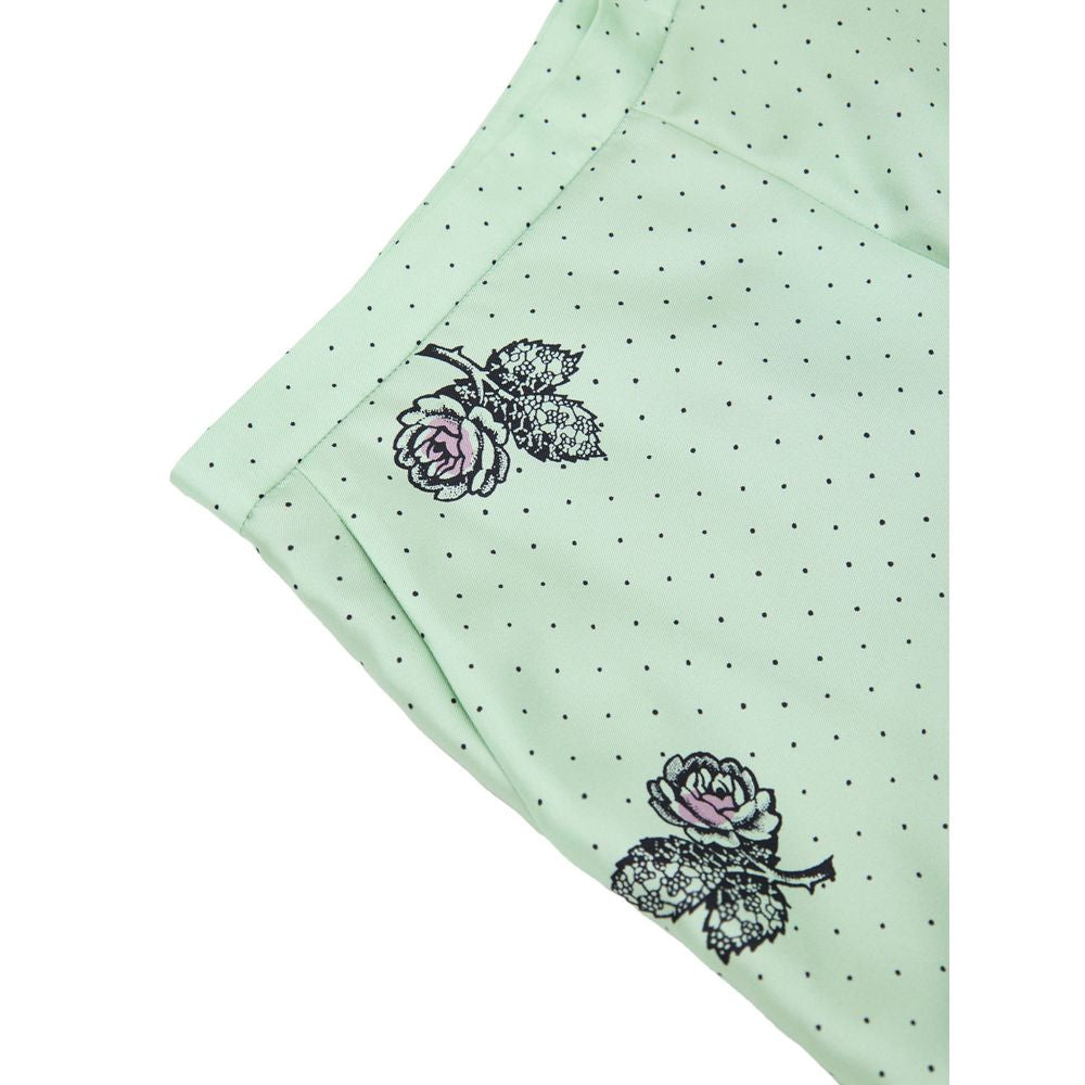 Pantalon en soie verte Gucci