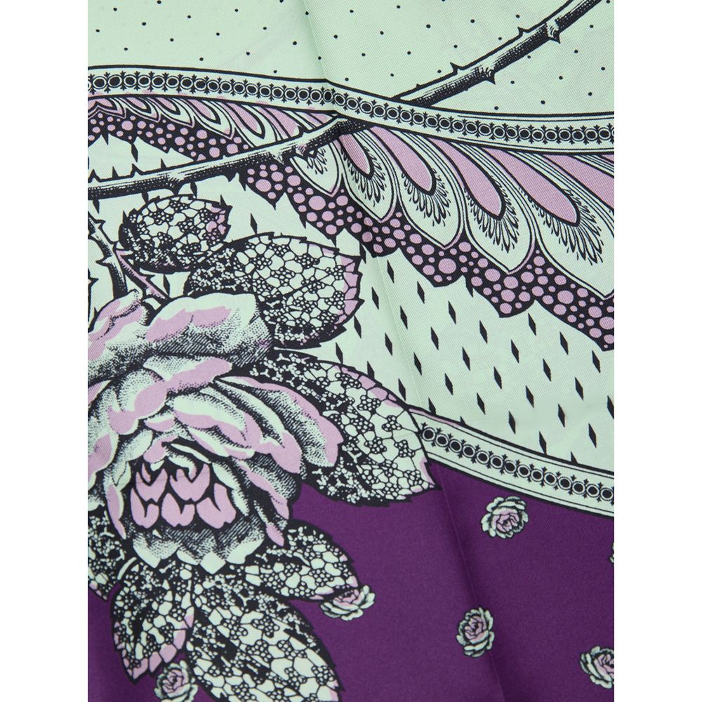 Pantalon en soie verte Gucci