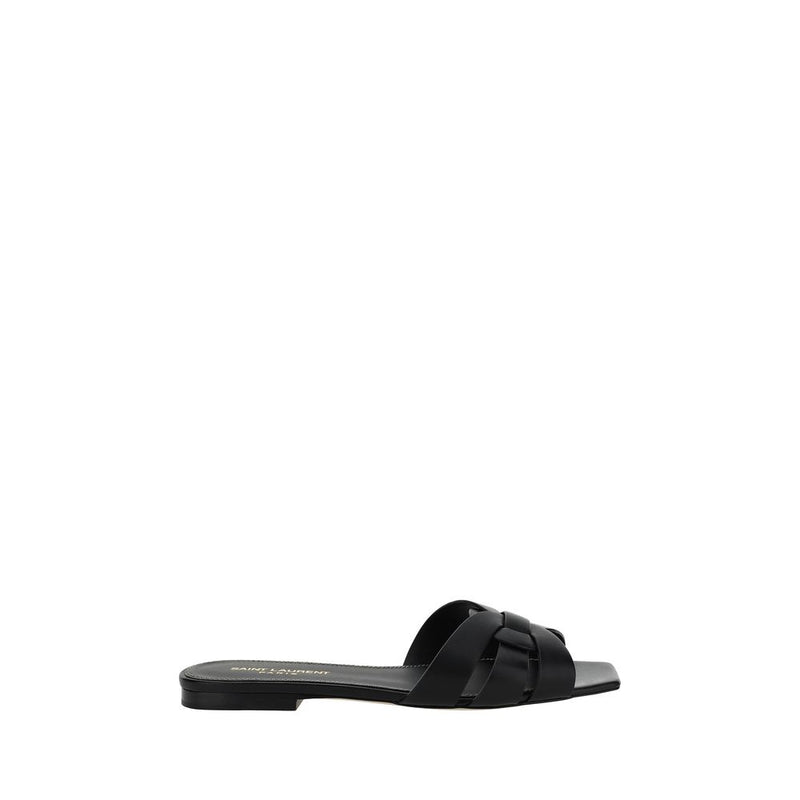 Saint Laurent Sandales en Cuir de Veau - Design Ouvert Élégant