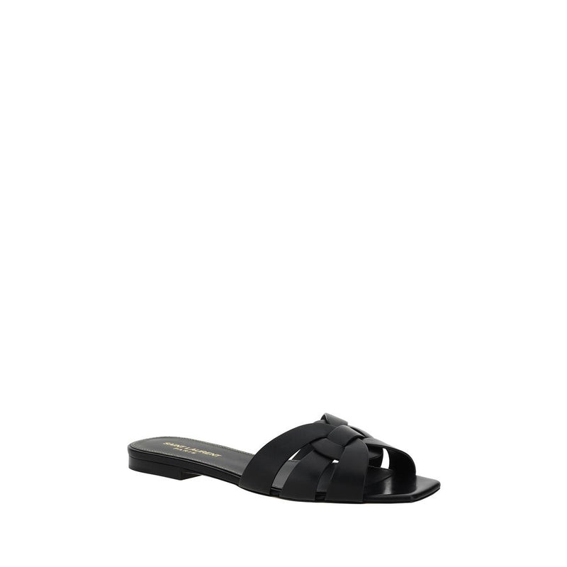 Saint Laurent Sandales en Cuir de Veau - Design Ouvert Élégant