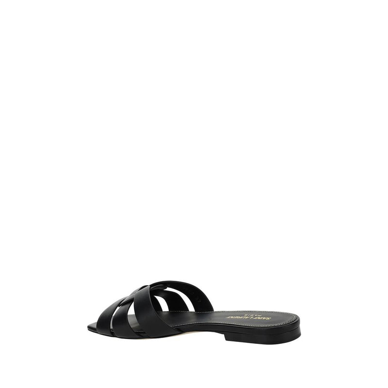 Saint Laurent Sandales en Cuir de Veau - Design Ouvert Élégant