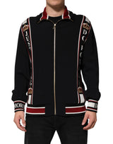 Sweat à capuche zippé noir DG King de Dolce &amp; Gabbana