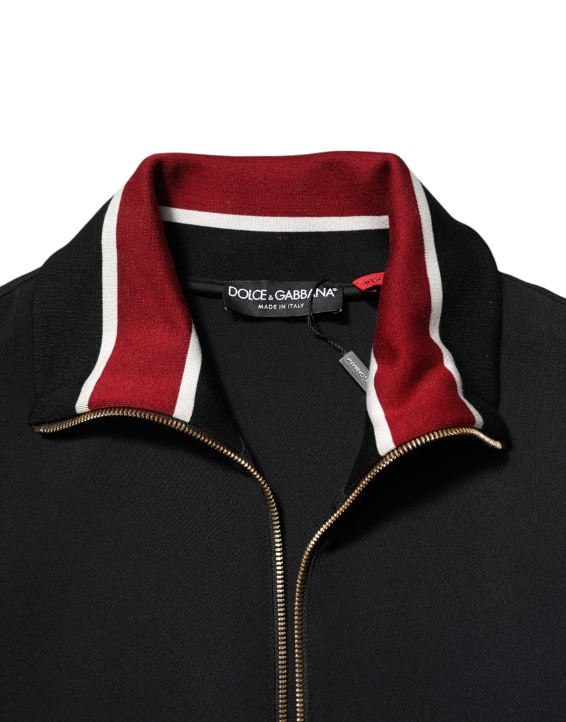 Dolce &amp; Gabbana Zwarte DG King Full Zip Sweatshirt Trui