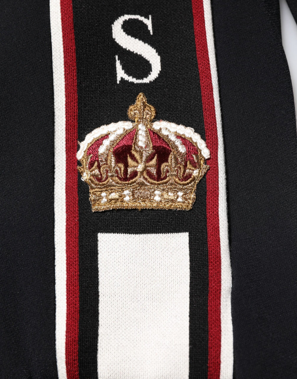 Sweat à capuche zippé noir DG King de Dolce &amp; Gabbana