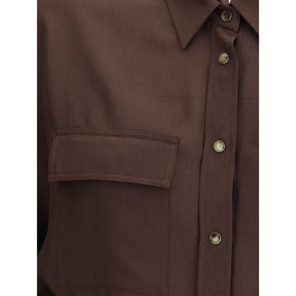 Brunello Cucinelli Embellished collar Shirt