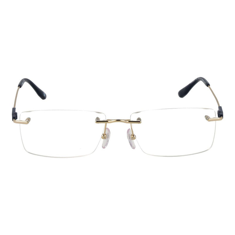 BMW Gold Men Glasses Frame - Stylish Rimless Design