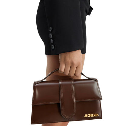 Jacquemus Le Grand Bambino handtas van bruin leer