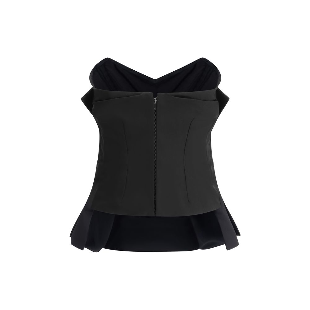 Top-corset sans manches d'Alexander McQueen