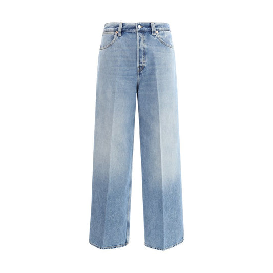 Jean Gucci bleu clair en coton denim