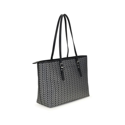 Michael Kors Quinn grote jacquard logo Tote Bag