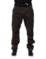 Pantalon cargo homme en coton stretch marron Dolce &amp; Gabbana