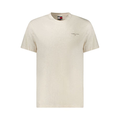 T-shirt homme en coton beige Tommy Hilfiger