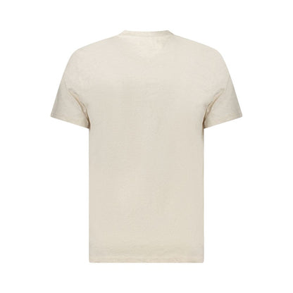 T-shirt homme en coton beige Tommy Hilfiger