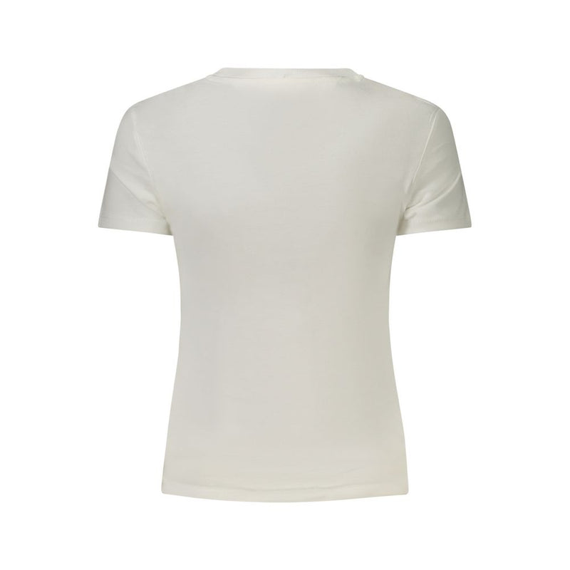 Tommy Hilfiger T-Shirt Femme en Coton Blanc - Élément Chic Décontracté