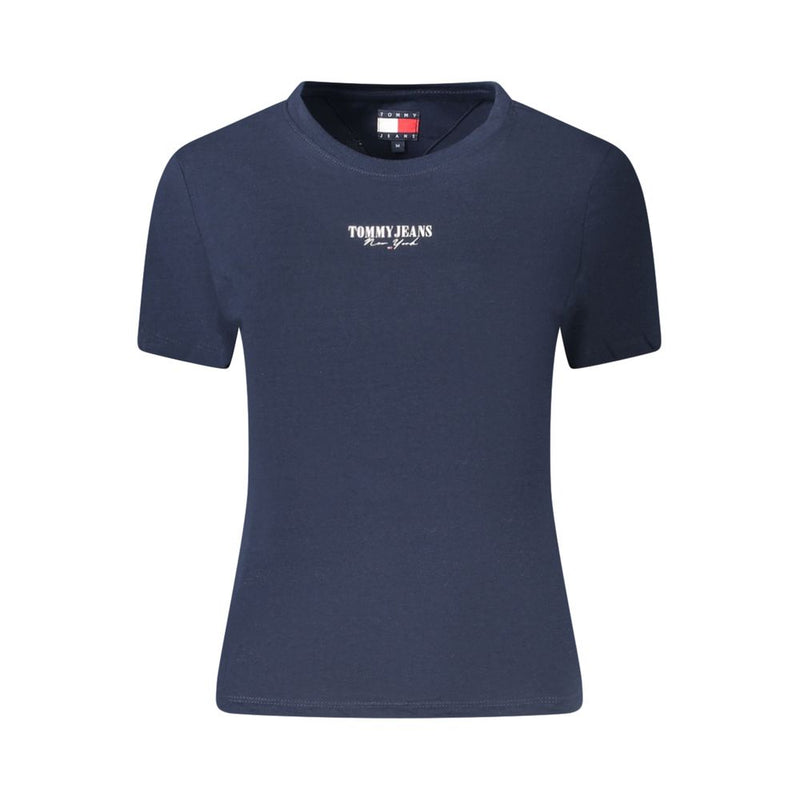 Tommy Hilfiger Blue Cotton Women T-Shirt - Sustainable Style
