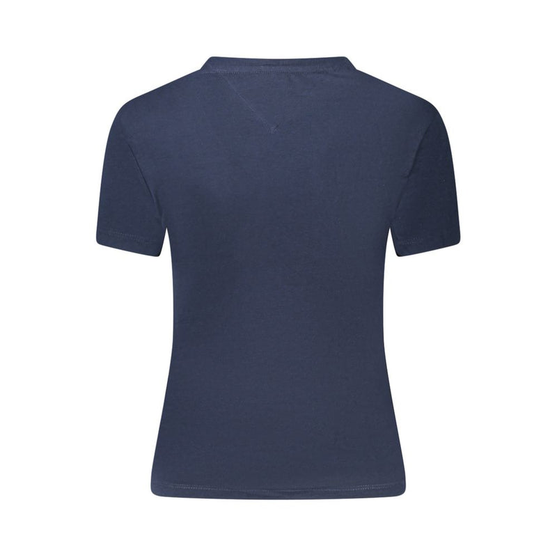 Tommy Hilfiger Blue Cotton Women T-Shirt - Sustainable Style