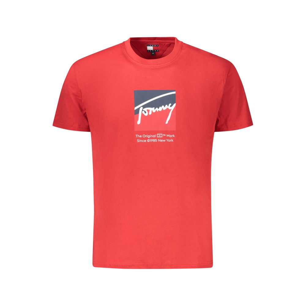 T-shirt homme en coton rouge Tommy Hilfiger