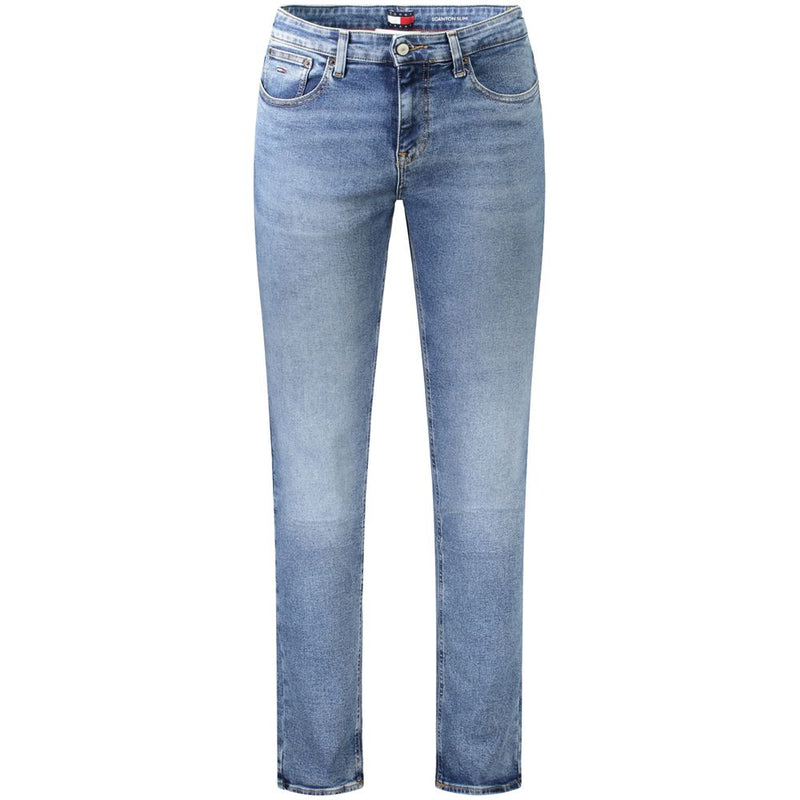 Tommy Hilfiger blauwe slim fit jeans voor heren, gemaakt van katoen.