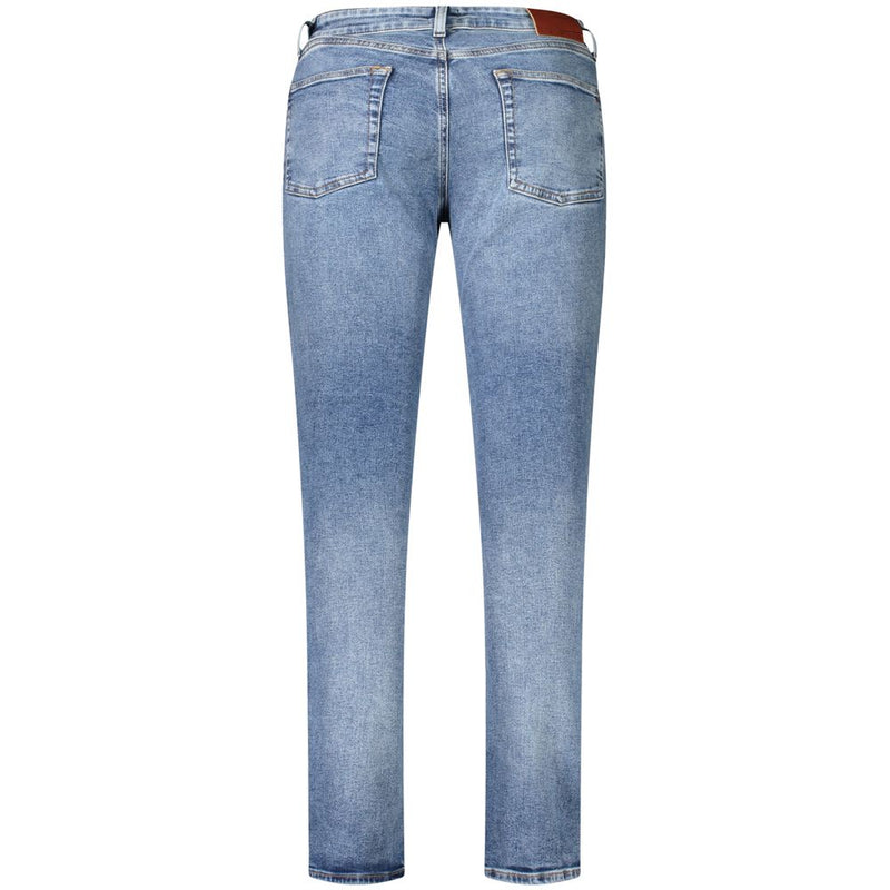 Tommy Hilfiger blauwe slim fit jeans voor heren, gemaakt van katoen.