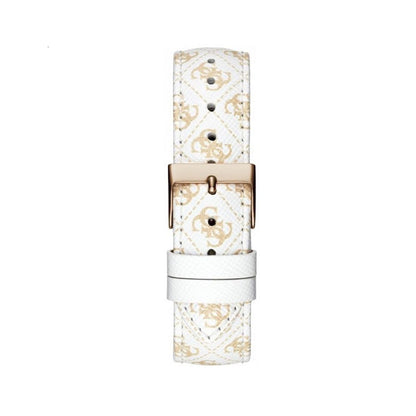 Montre Guess en cuir blanc