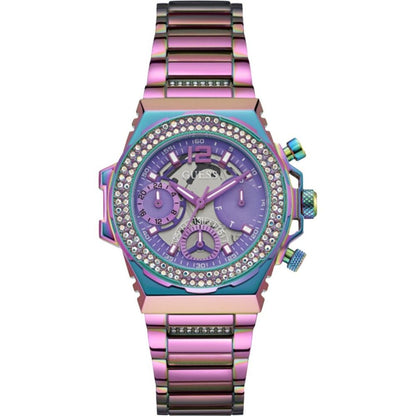 Montre Guess multicolore en acier inoxydable