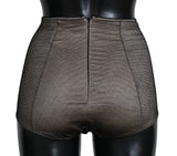 Dolce &amp; Gabbana Culottes en dentelle noire sur fond beige